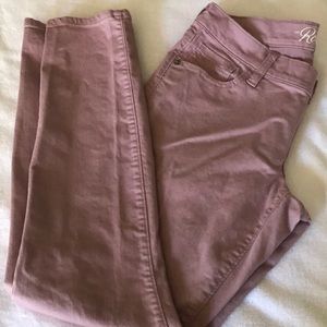 Old Navy skinny Rock Star lavender jeans size 10